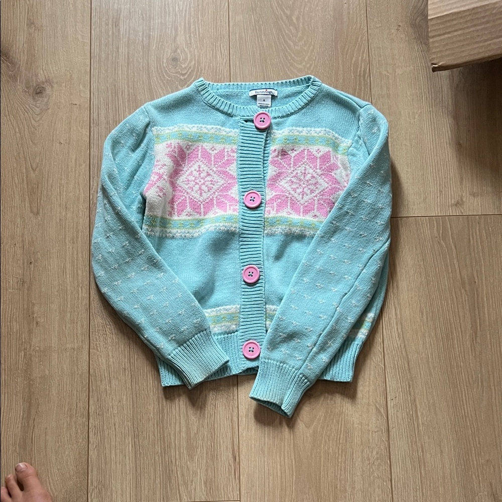 Blue and Pink Cardigan